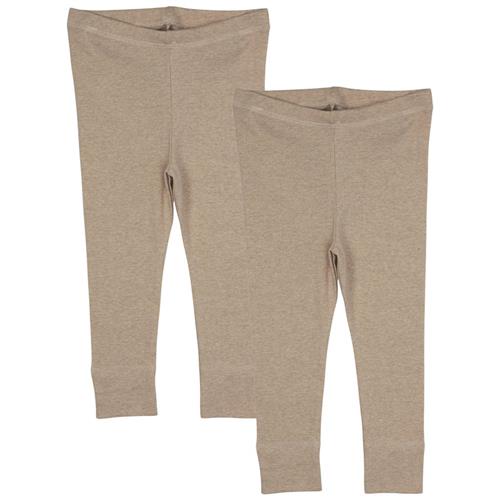 Copenhagen Colors 2-pak Leggings Natural Melange | Beige | 80 cm