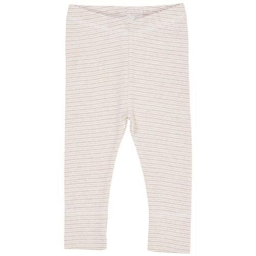 Copenhagen Colors Stribede Leggings Beige | Beige | 80 cm