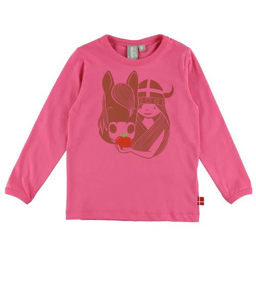 Se DanefÃ¦ Bluse - Danebasic - Super Pink Idunn ved KidsWorld