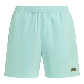 Se Calvin Klein Badebukser Medium Drawstring Swim Trunk Lyseblå polyester Large Herre ved Timarco