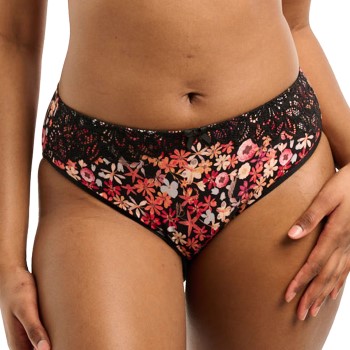 Sans Complexe Trusser Ava Fantasie Brief Sort/Rosa bomuld Small Dame