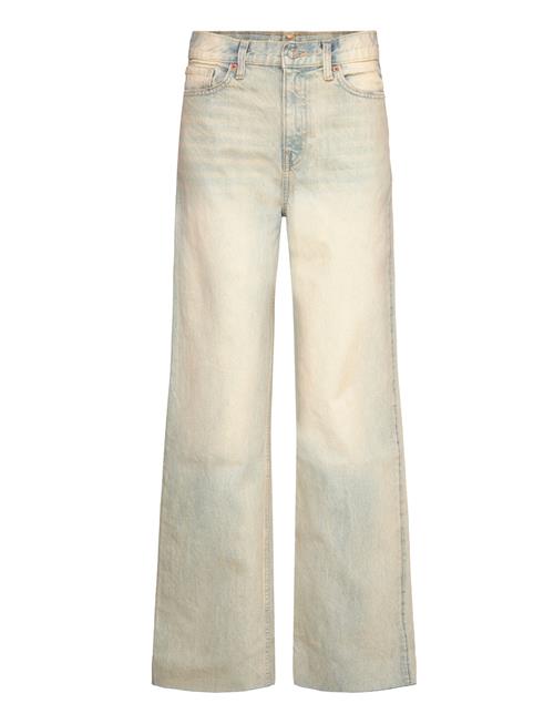 High-Rise Wideleg Jeans Mango Blue