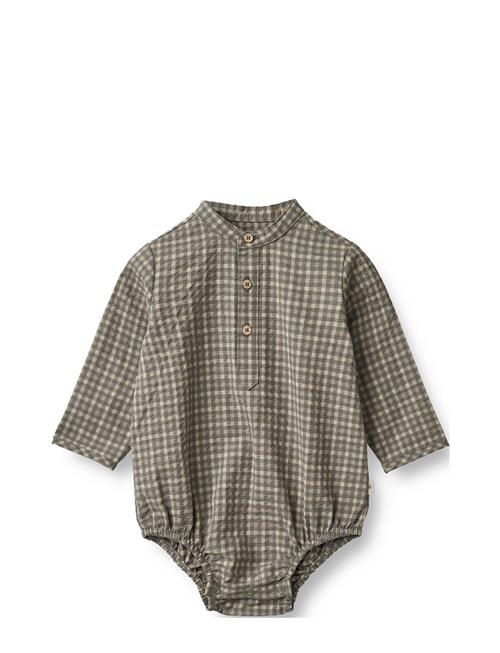 Se Wheat Romper Shirt Victor Wheat Green ved Booztlet