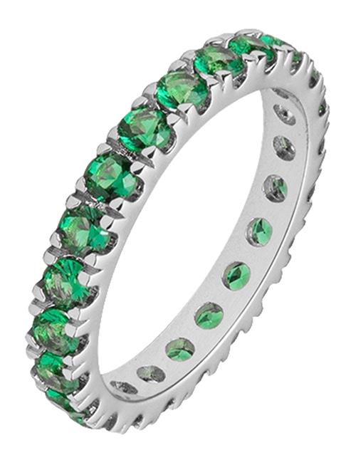 Elipse Ring Silver/Green S/52 Mockberg Silver