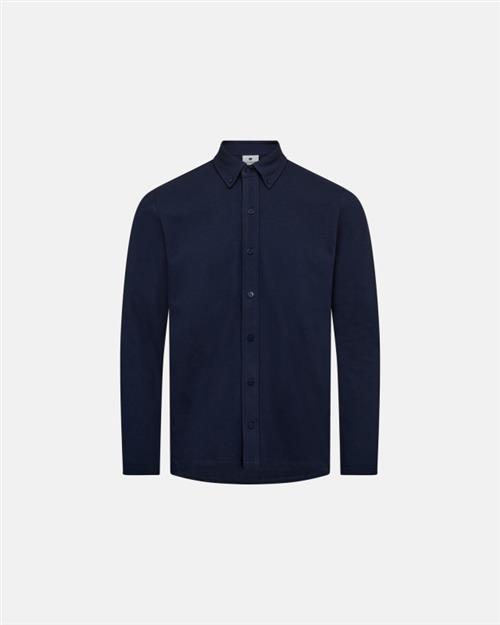 Skjorte "pique" | Bambusviskose | Navy