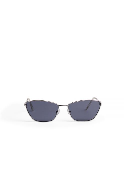 NA-KD Square Metal Frame Sunglasses - Silver