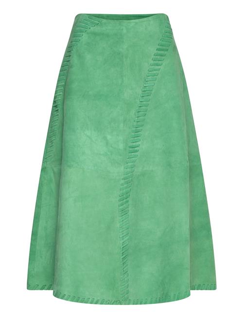 Hosbjerg Nalyh Suede Skirt Hosbjerg Green