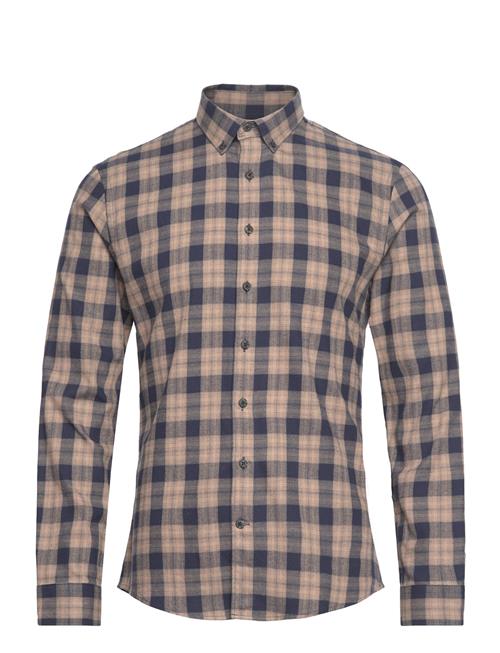 Ultra Soft Checked Shirt L/S Lindbergh Beige