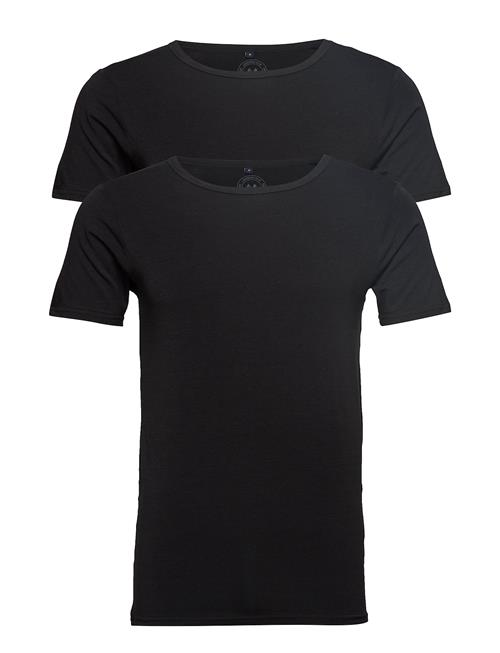 Lindbergh Basic Bamboo Tee S/S 2 Pack Lindbergh Black