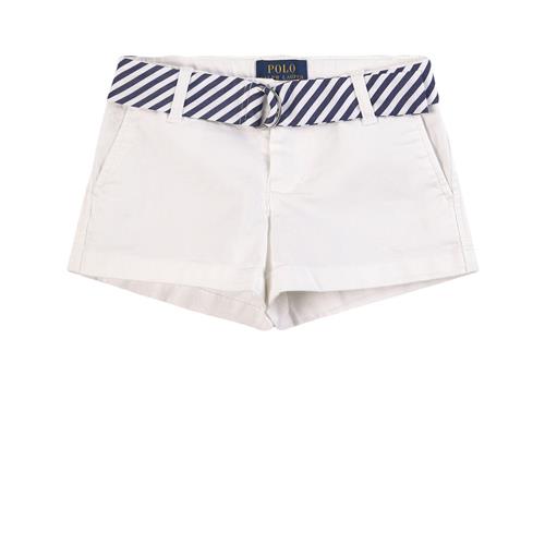 Ralph Lauren Shorts Med Bælte Hvid | Hvid | 140-142 cm