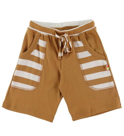 Katvig Shorts - Brun/Hvid Stribet