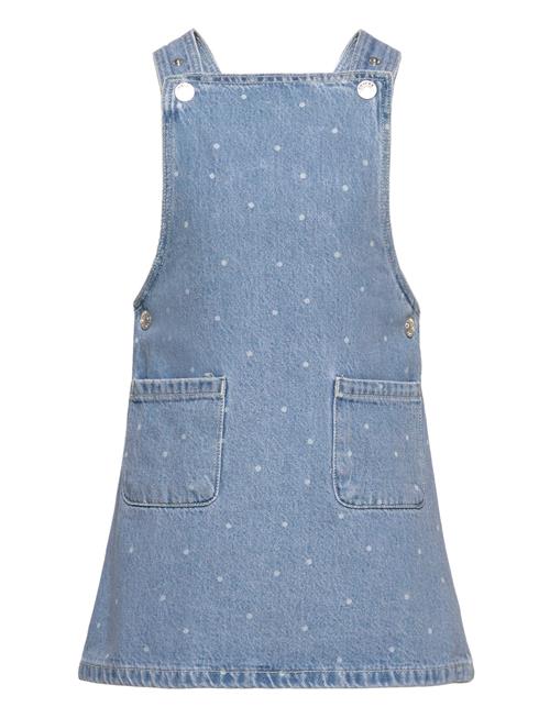 Mango Polka-Dot Denim Pinafore Mango Blue