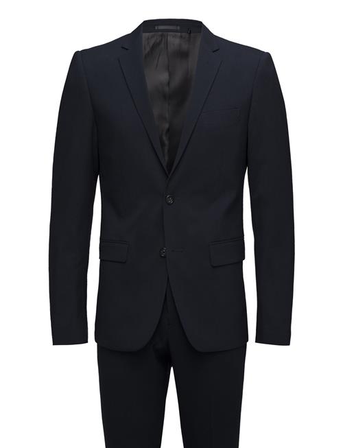 Se Lindbergh Plain Mens Suit - Normal Lenght Lindbergh Navy ved Booztlet