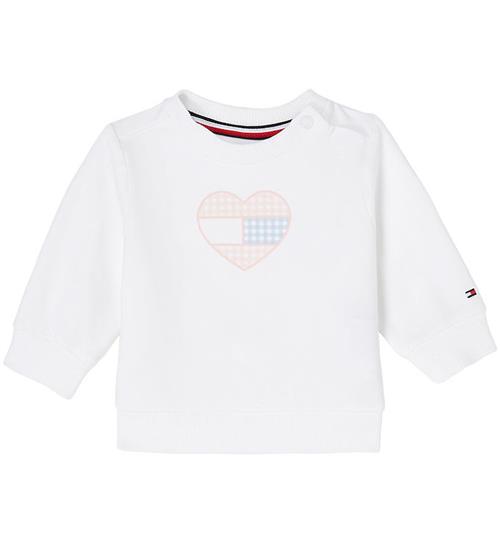 Tommy Hilfiger Tommy Hilfiger Sweatshirt - Gingham Flag - Hvid