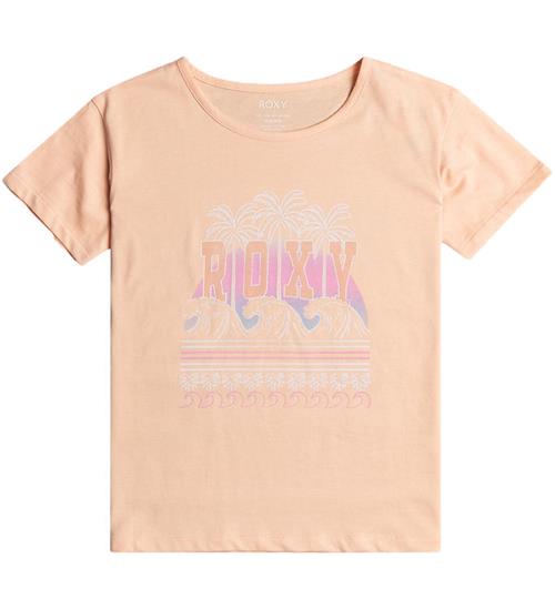 Roxy Roxy T-shirt - Purple Hearts B - Peach Parfait