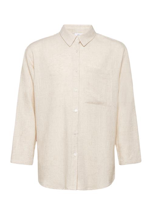 Grunt Latti Ls Linen Shirt Grunt Beige