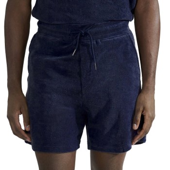 Se Bread & Boxers Bread and Boxers Terry Shorts Marineblå økologisk bomuld X-Large Herre ved Timarco