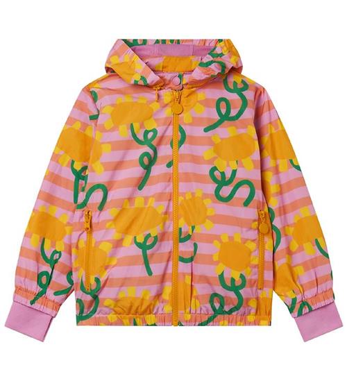 Se Stella McCartney Kids Jakke - Rosa/Orangestribet m. Solsikker ved KidsWorld