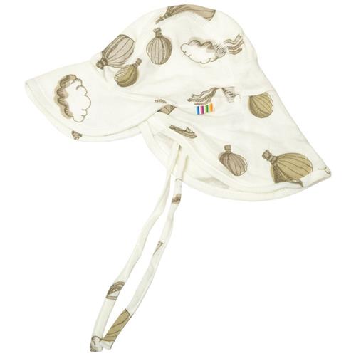 Se Joha Mønstret Solhætte Naturhvid 48 cm  Hvid  48 cm  Unisex ved Babyshop