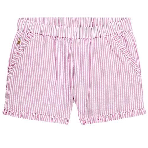 Se Ralph Lauren Stribet Shorts Rose | Lyserød | 88-93 cm ved Babyshop