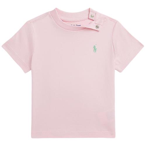 Se Ralph Lauren Logo T-shirt Garden Pink | Lyserød | 6 months ved Babyshop