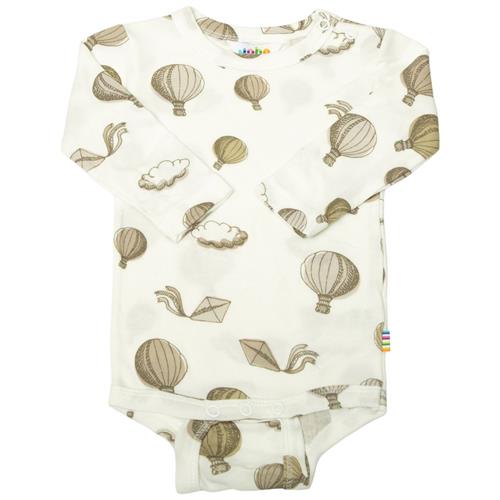 Joha Mønstret Babybody Naturhvid | Hvid | 100 cm