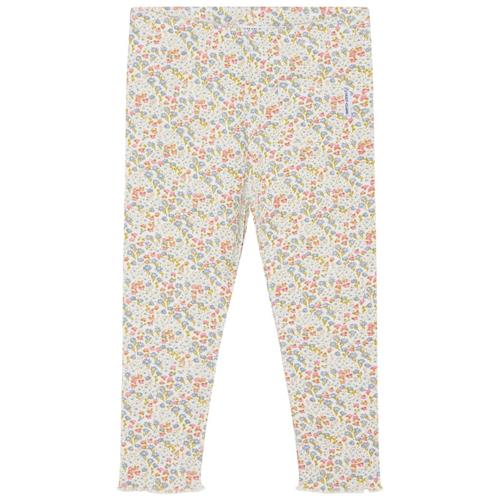 Hust&Claire Lora Blomstrede Leggings Whisper Melange | Beige | 110 cm