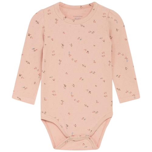 Hust&Claire Bonitta Blomstret Babybody Peach Rose | Lyserød | 56 cm