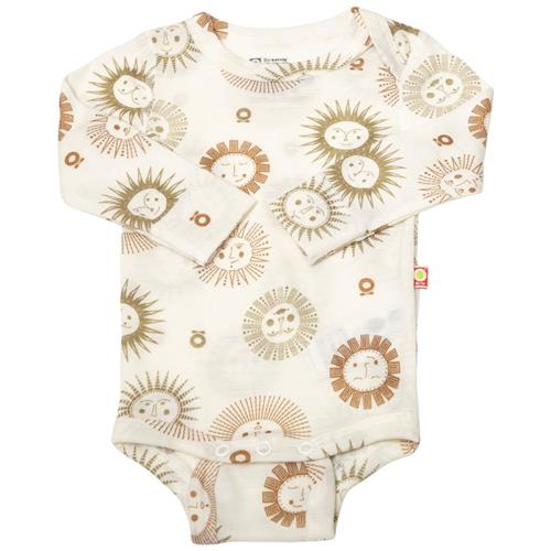 Katvig Mønstret Babybody Naturhvid |  | 68 cm