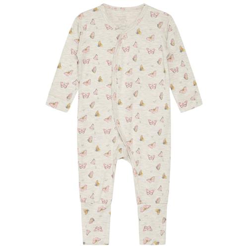 Se Hust&Claire Mulle Mønstret Pyjamas Shrimp | Beige | 62 cm ved Babyshop