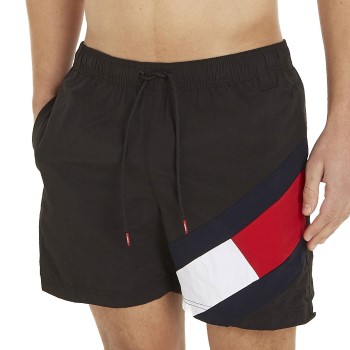 Tommy Hilfiger Badebukser Solid Flag Swim Shorts Sort nylon Medium Herre