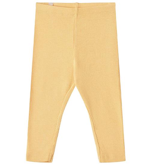 Se Wheat Leggings - Rib - Maddy - Pale Apricot ved KidsWorld