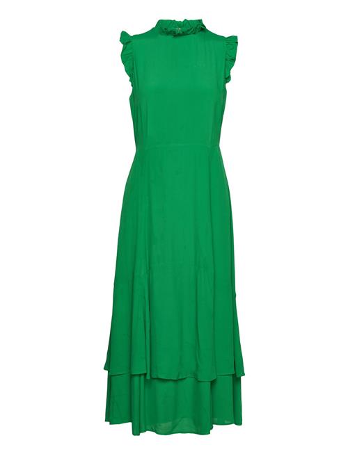 Se IVY OAK Midi Length Ruffle Dress IVY OAK Green ved Booztlet