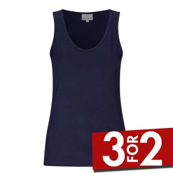 Se Damella Bamboo 31301 Tank Top Marineblå Bambus Small Dame ved Timarco