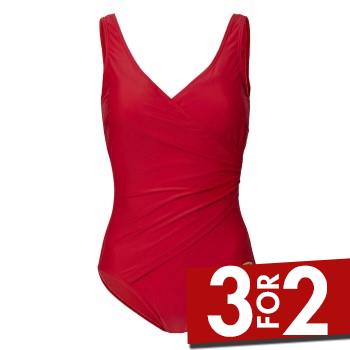 Damella Julia Basic Swimsuit Rød 52 Dame