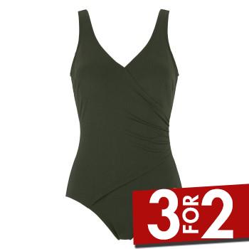 Damella Julia Chlorine Resistant Swimsuit Mørkgrøn  polyamid 42 Dame