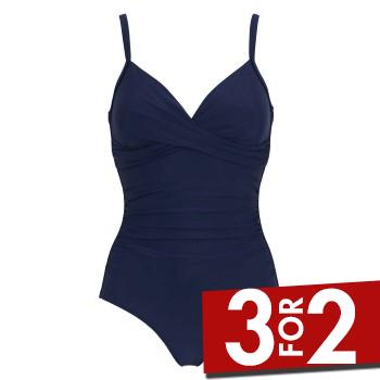 Damella Tara Swimsuit Marineblå 42 Dame