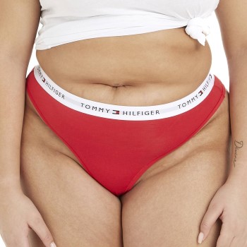 Tommy Hilfiger Trusser Curve LOGO Waistband Thong Rød XX-Large Dame