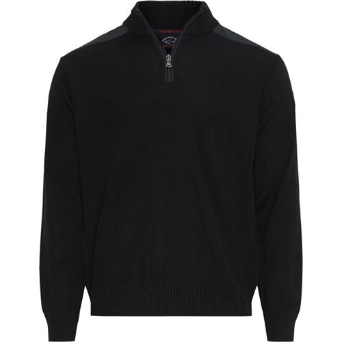 Se Paul & Shark - Maglia Con Half Zip Yachting Merino Strik ved Kaufmann