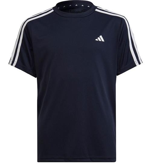 Se adidas Performance T-Shirt - U TR-ES 3S T - Navy/Hvid ved KidsWorld