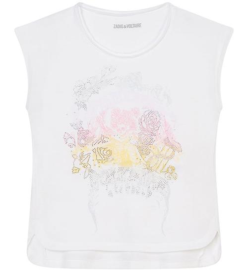 Zadig & Voltaire T-shirt - Angel - Hvid m. Print/Similisten