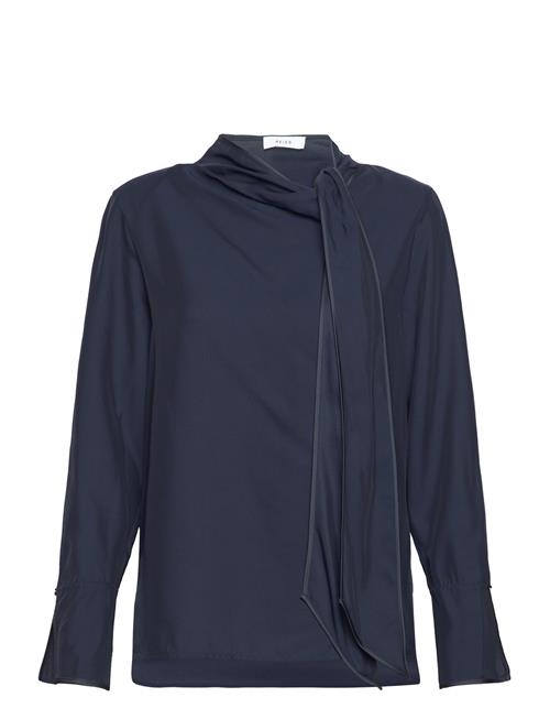 Se Reiss Hazel Top Reiss Navy ved Booztlet