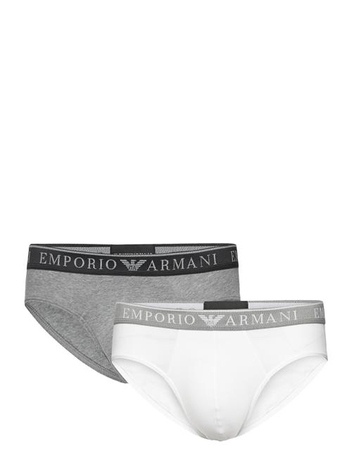 Men's Knit 2-Pack Brief Emporio Armani White