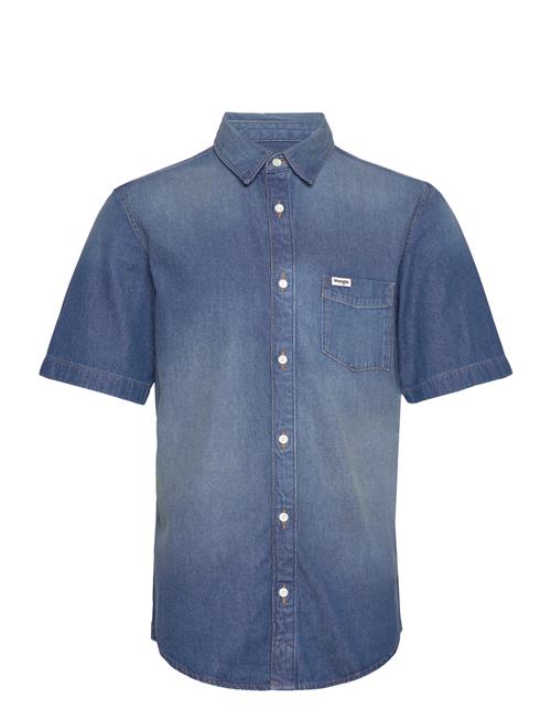 Ss 1 Pkt Shirt Wrangler Blue