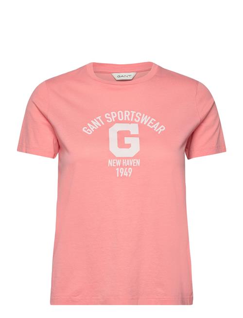 GANT Reg Logo Ss T-Shirt GANT Pink