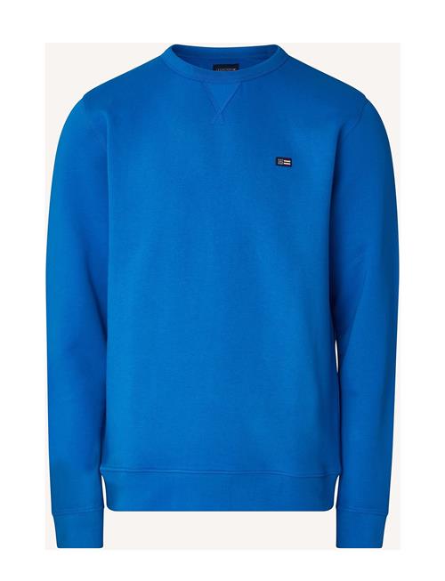 Se Lexington Clothing Matteo Organic Cotton Crew Sweatshirt Lexington Clothing Blue ved Booztlet