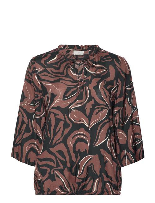 Se Kaffe Kadorita Blouse Kaffe Brown ved Booztlet