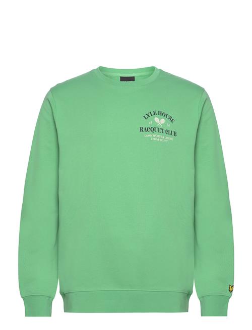 Se Lyle & Scott Racquet Club Graphic Sweatshirt Lyle & Scott Green ved Booztlet