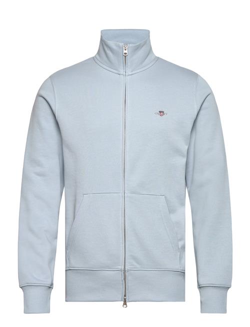 Se GANT Reg Shield Full Zip Sweat GANT Blue ved Booztlet