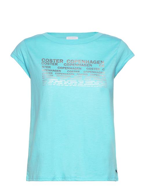 Coster Copenhagen T-Shirt With Coster Print - Cap Sle Coster Copenhagen Blue